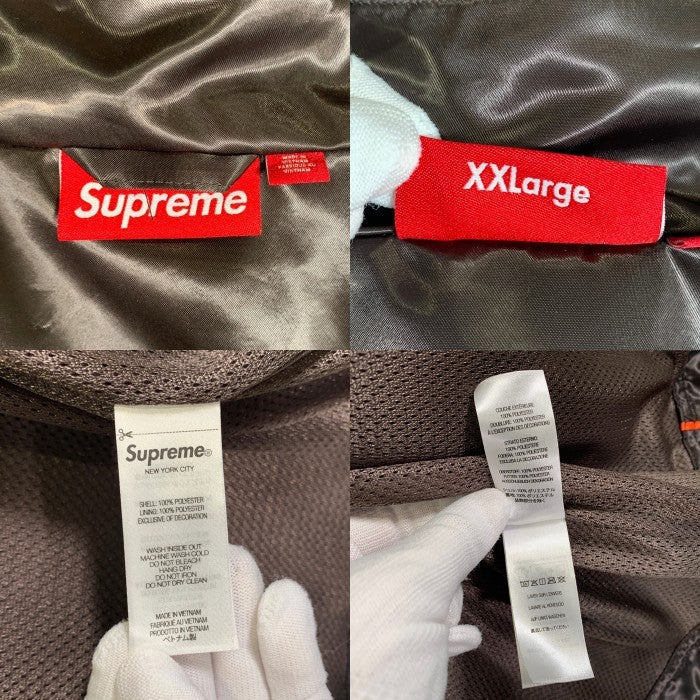 SUPREME シュプリーム 24SS Satin Hooded Track Jacket サテン フーデッド トラックジャケット ブラウン Size XXL 福生店