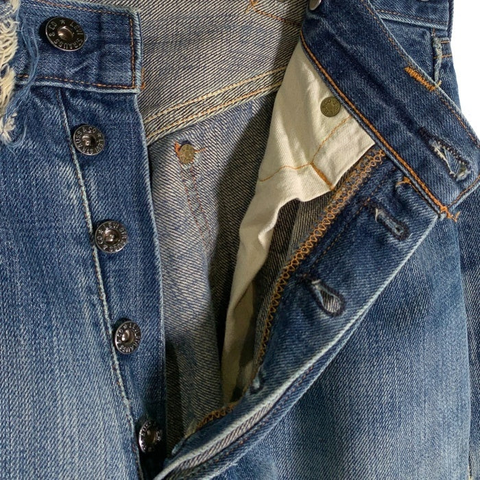90's Levi's リーバイス 201 ボタン裏555 シンチバック ボタンフライ 赤耳 青耳 セルビッチ デニムパンツ 20201-0020 USA製 Size W34 L36 福生店