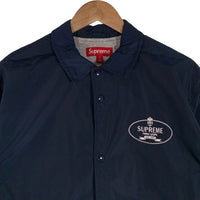 SUPREME シュプリーム 24AW Crest Coaches Jacket クレスト コーチジャケット ネイビー 刺繡 プリント Size M 福生店