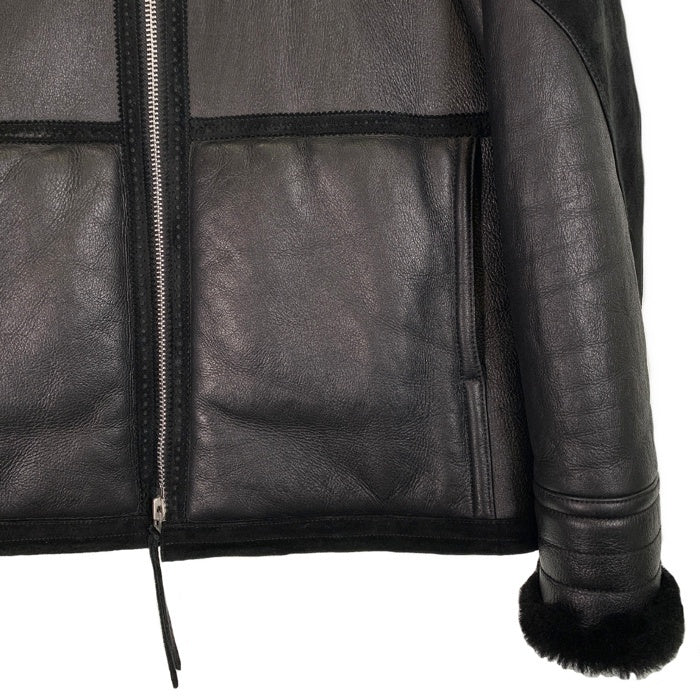 NEIGHBORHOOD ネイバーフッド 19AW B-3 M-JKT フライトジャケット リアルムートン 羊革 ブラック 192SZNH-JKM01 Size XL 福生店