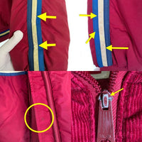 70`s Levi's リーバイス コーデュロイ切替 スキージャケット 中綿 バーガンディー TALON Size M 福生店