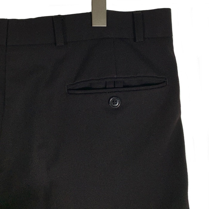 イギリス軍 TROUSERS,MAN‘S ,No.3 Dress 1タック トラウザーパンツ スラックス ブラック Size 75/96/112 福生店
