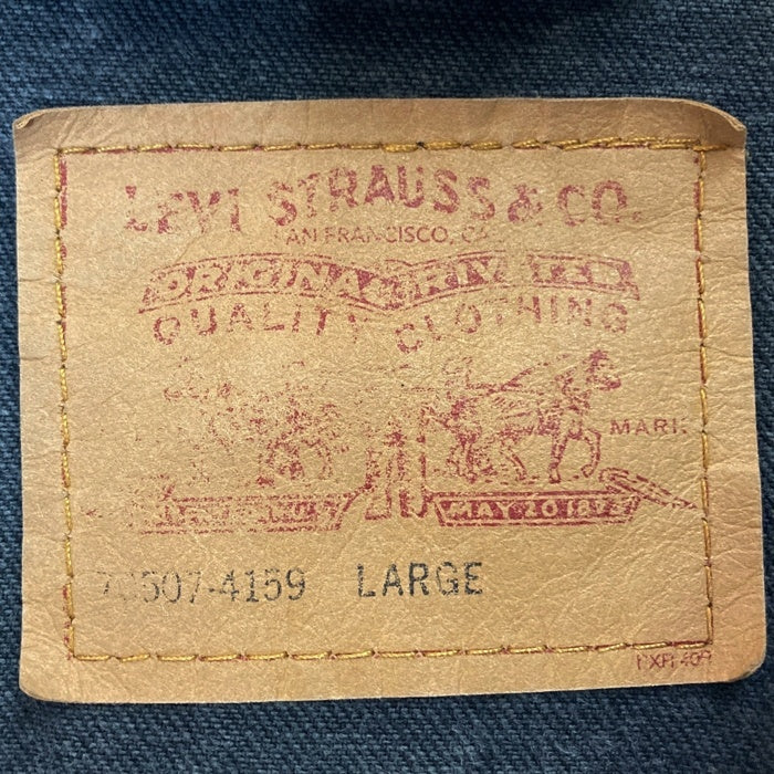 Levi's リーバイス 70507-4159 USA製 90's 後染め ブラックデニム トラッカージャケット Gジャン ブラック sizeL 瑞穂店
