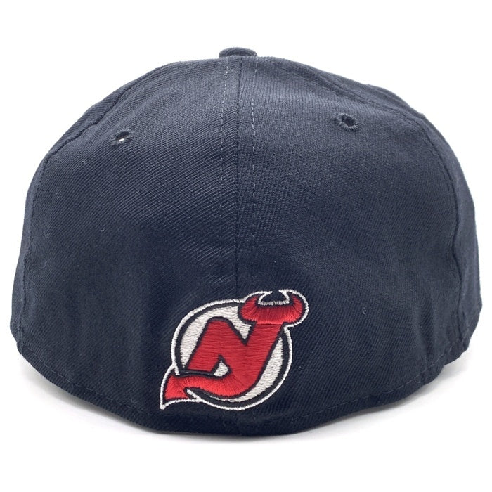 90's New Era ニューエラ NHL ニュージャージー・デビルス 59FIFTY ベースボールキャップ ブラック ウール Size 7 1/4 (57.7cm) 福生店