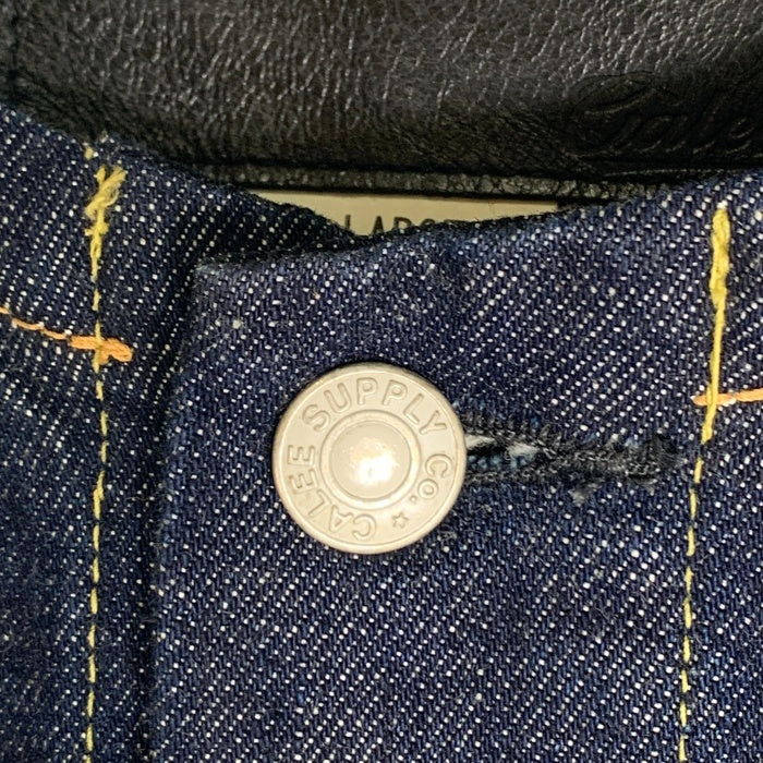 CALEE キャリー 1st TYPE NO COLLAR DENIM JACKET ノーカラー デニムジャケット インディゴ Size L 福生店