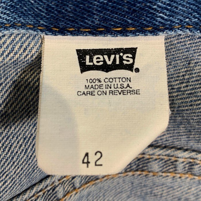 90's Levi's リーバイス 70505-0217 4th デニムトラッカージャケット インディゴ USA製 バック刺繡 Size 42 福生店