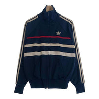 70's adidas アディダス VENTEX TRACK JACKET トラックジャケット トレフォイルロゴ ネイビー フランス製 Size M 福生店