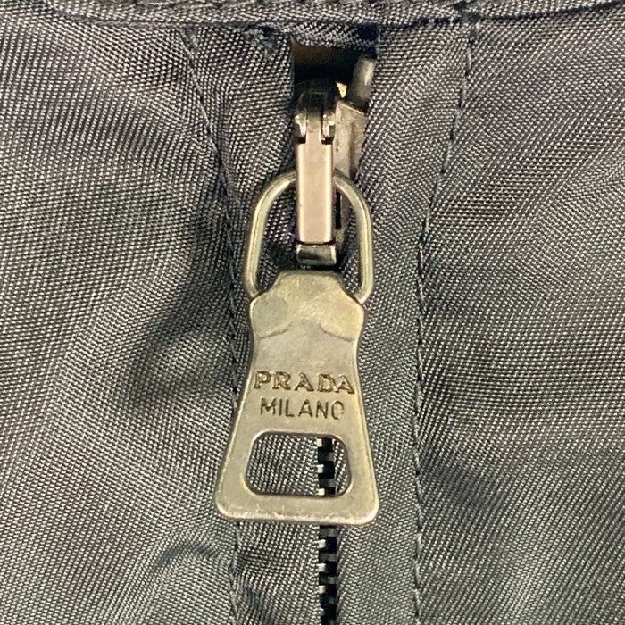 PRADA プラダ 12SS スタッズ ナイロンブルゾン ジップアップ UGY106 ブラック ネイビー Size 48 福生店