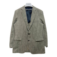 Polo by Ralph Lauren ポロラルフローレン シルク リネン 3B テーラードジャケット 段返り イタリア製 グレー Size 50 瑞穂店