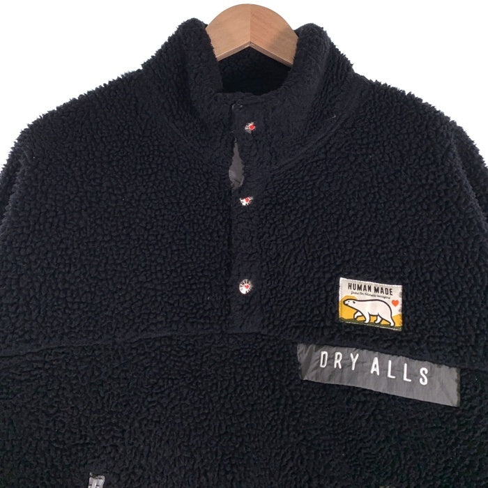 Human Made ヒューマンメイド 22AW Boa Fleece Pullover ボアフリース プルオーバー ジャケット ブラック Size S 福生店