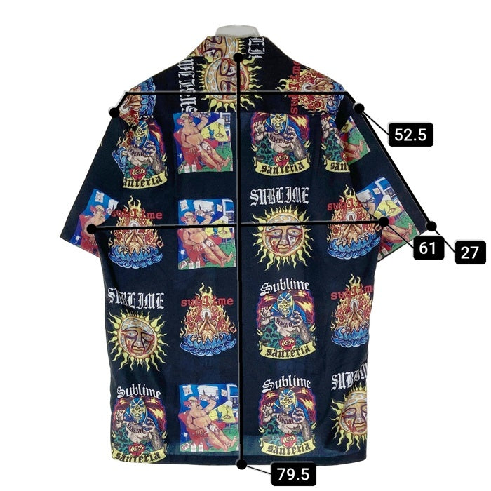 WACKO MARIA ワコマリア Guilty Parties xSUBLIME HAWAIIAN SHIRT アロハシャツ ブラック sizeXL 瑞穂店