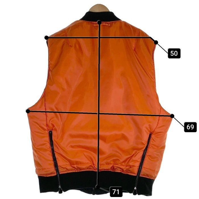AVIREX アヴィレックス MA-1 リバーシブル ベスト ブラック オレンジ 3122164 Size 2XL 福生店