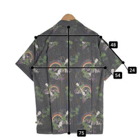 THE NORTH FACE ノースフェイス ポリエステル レーヨン アロハシャツ チャコールグレー AT30604 Size L 福生店