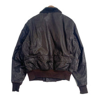 U.S. NAVY 米海軍 USN G-1 LEATHER FLIGHT JACKET レザー フライト ジャケット グレー 8415-00-526-7624 Size 48 福生店