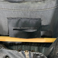 DIESEL BLACK GOLD ディーゼルブラックゴールド リヨセル USED加工 長袖シャツ ボタン ファスナー ブラック Size 50 福生店