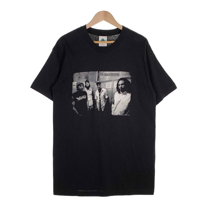 90-00's RAGE AGAINST THE MACHINE レイジアゲインストザマシーン フォトプリントTシャツ ブラック 1999コピーライト Tour Champ Size L 福生店