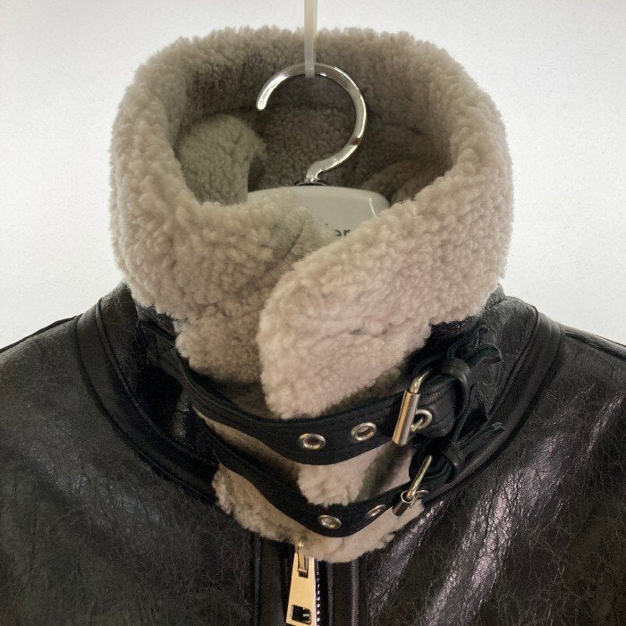 Delan デラン SHEARLING シアリング ボア レザージャケット ブラック size54 瑞穂店