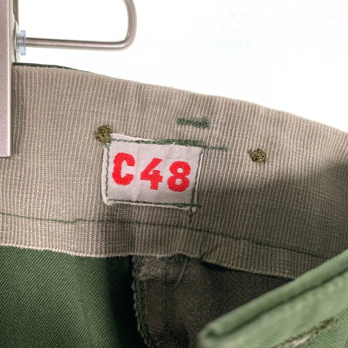 スウェーデン軍 ミリタリーカーゴパンツ ダブルニー グリーン Size C48 福生店