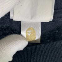 A BATHING APE アベイシングエイプ Camo College T-Shirt カモフラージュ ロゴプリント Tシャツ ブラック 001TEH301006X Size M 福生店