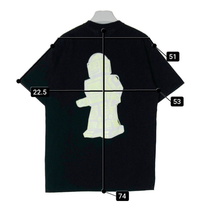 BILLIONAIRE BOY CLUB ビリオネアボーイズクラブ ロボット Tシャツ ブラック sizeL 瑞穂店