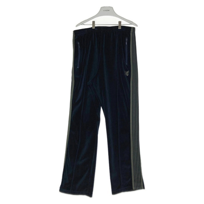 NEEDLES ニードルス NARROW TRACK PANT ナロートラックパンツ 22AW LQ236 ベロア ネイビー sizeL 瑞穂店