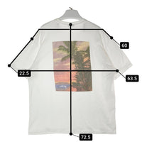 STUSSY ステューシー パームツリー バックフォトTシャツ ホワイト sizeXL※襟汚れあり★ 瑞穂店