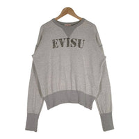 EVISU エヴィス 両V ステンシル クルーネックスウェットトレーナー グレー Size 42 福生店