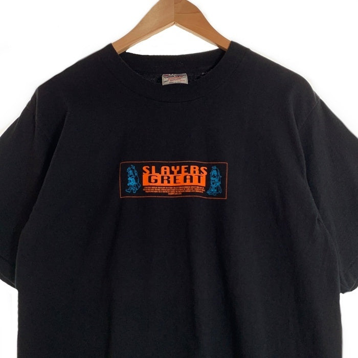 90's SLAYERS GREAT スレイヤーズグレート 半袖 Tシャツ シングルステッチ United Sports ブラック USA製 Size L (42-44) 福生店