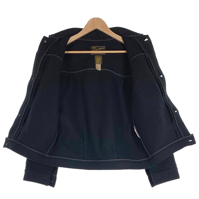 Cushman クッシュマン MELTON FIRST JACKET メルトン ファーストジャケット ウール ブラック バックルバック LOT 21373 Size L 福生店