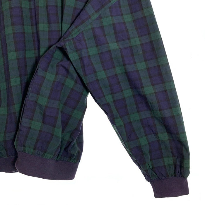 90's FIELD GEAR フィールドギア チェックプルオーバージャケット コットン ブラックウォッチ グリーン ネイビー Size L 福生店