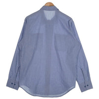 90's U.S. NAVY 米海軍  ミリタリー 長袖 シャンブレー シャツ ライトブルー 8405-01-074-4907 Size L 福生店