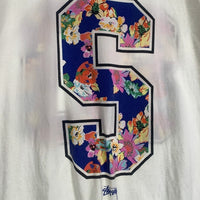 STUSSY ステューシー Sロゴフラワー プリントTシャツ ホワイト メキシコ製 Size M 福生店