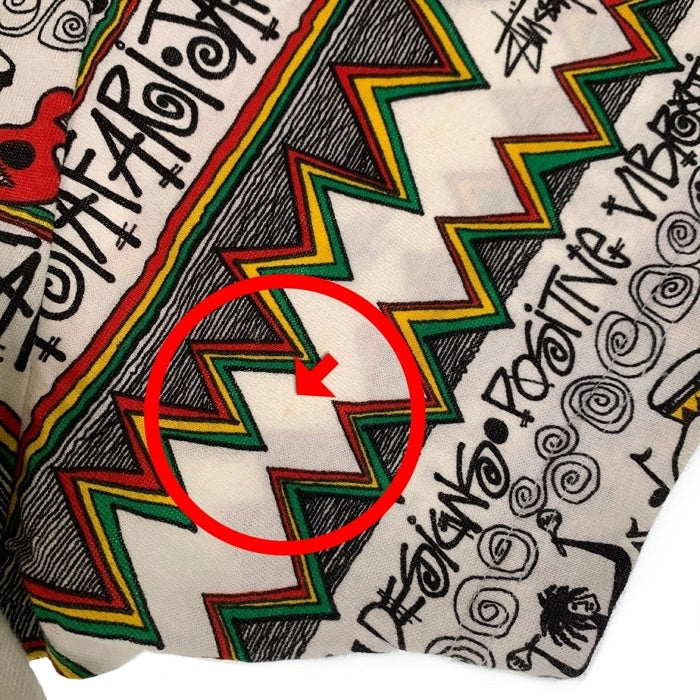 80s STUSSY ステューシー　IRIE プリントTシャツ XL 80's OLD Stussy プリントTシャツ “Feelin' Irie