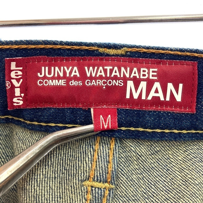 JUNYA WATANABE COMME des GARCONS MAN ジュンヤワタナベ コムデギャルソンマン Levi's リーバイス WA-P203 AD2017 513 パッチワーク レザーポケット デニムパンツ インディゴ sizeM 瑞穂店