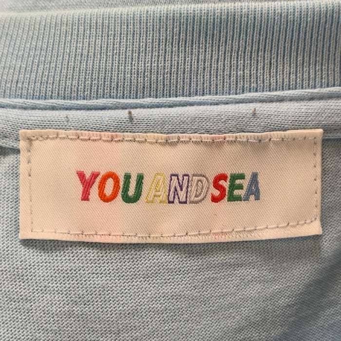 WIND AND SEA ウィンダンシー サークルプリント Tシャツ ライトブルー YOU AND SEA wds-Y&S2nd-02 Size XL 福生店