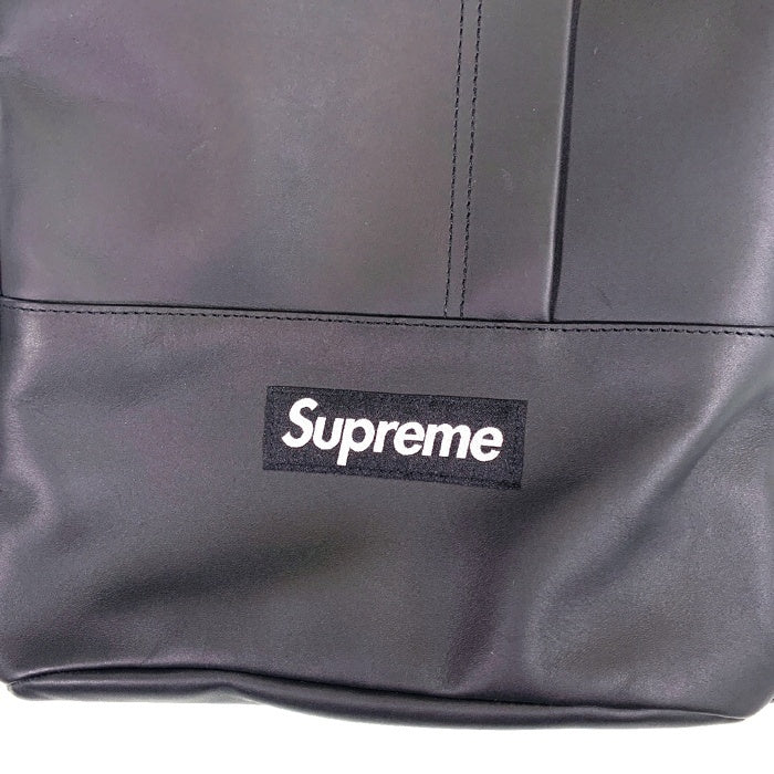 SUPREME シュプリーム 23AW Leather Backpack レザーバックパック ブラック リュック 福生店