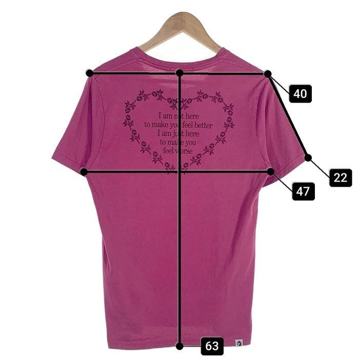 HYSTERIC GLAMOUR ヒステリックグラマー COURTNEY LOVE コートニーラブ フォトプリントTシャツ ピンク 0201CT13 Size M 福生店