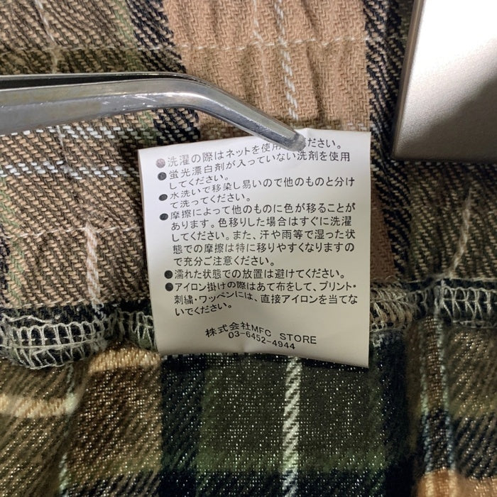 EXAMPLE エグザンプル EX CHECK SAROUEL SHORTS チェック サルエルショーツ ベージュ Size XL 福生店
