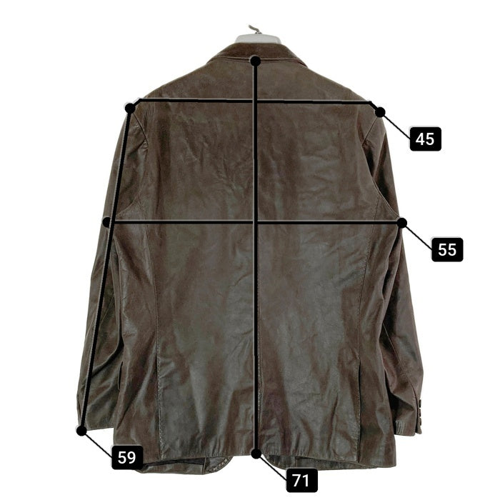 Paul Smith ポールスミス 2275LJ 3B レザー テーラードジャケット ブラウン sizeL 瑞穂店