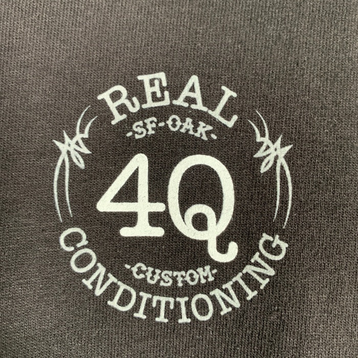 REAL SKATEBOARDS リアル スケートボード 4Q CONDITIONING フォーキュー コンディショニング 半袖 Tシャツ ブラック メキシコ製 Size M 福生店