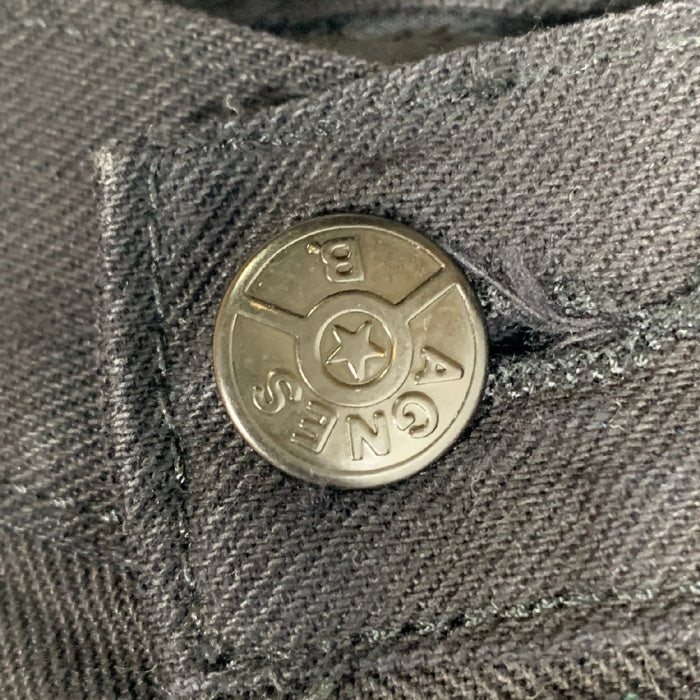 agnes b. homme アニエスベーオム ブラックデニム テーパードパンツ フランス製 オールド Size 40 福生店