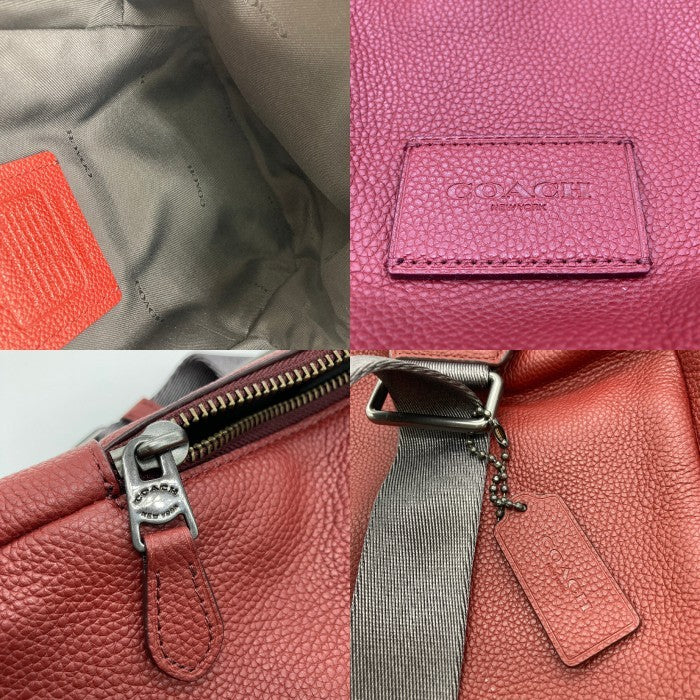 COACH コーチ 72321 ボディバッグ 斜め掛け レザー 臙脂 瑞穂店