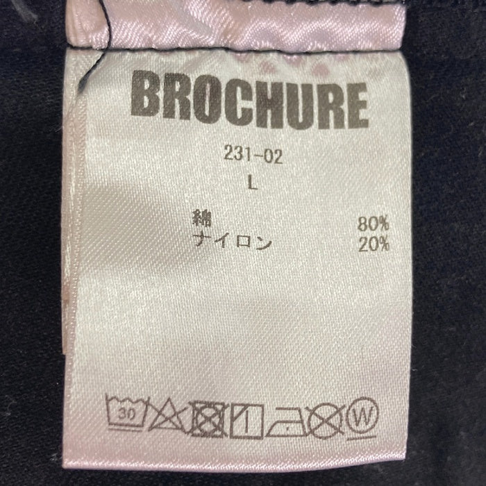 BROCHURE ブローシャーコットン ナイロン カーゴパンツ 231-02 ブラック SizeL 瑞穂店