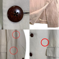 Brooks Brothers ブルックスブラザーズ リネン コットン 3B テーラードジャケット オフホワイト Size L 福生店
