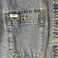 AVIREX アヴィレックス 5120602 25SS HAND LIKE EMBROIDERY SHIRTS ハンドライク刺繍シャツ ライトインディゴ sizeF 瑞穂店
