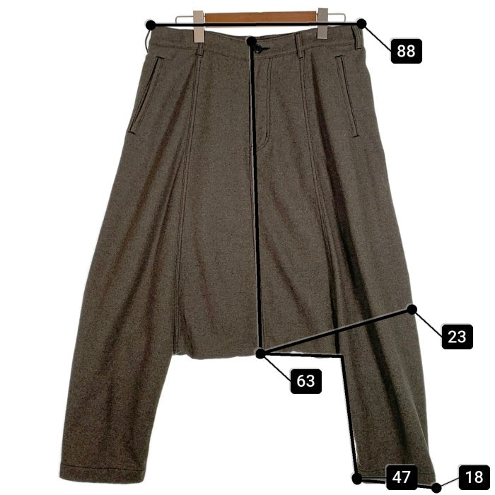 COMME des GARCONS HOMME PLUS コムデギャルソンオムプリュス ウール サルエルパンツ ダークオリーブ PF-P063 AD2010 Size M 福生店