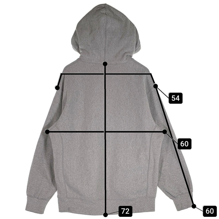 SUPREME シュプリーム Cross Box Logo Hooded Sweatshirts  ボックスロゴ プルオーバー フーディー パーカー グレー Size L 福生店