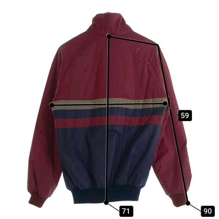 80's-90's adidas アディダス パファージャケット 中綿 ボルドー