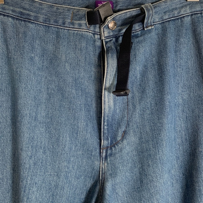 THE NORTH FACE PURPLE LABEL ノースフェイス パープル レーベル Denim Wide Tapered Field Pants デニムワイドテーパードフィールドパンツ ライトブルー NT5418N Size 36 福生店