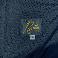 Needles ニードルズ Track Pant Poly-Smooth トラックパンツ ブラック ホワイト FK192 Size L 福生店